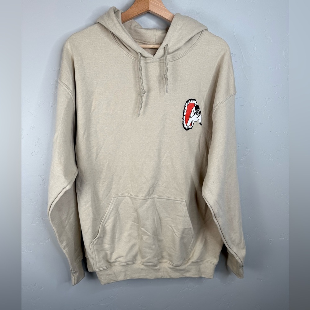 Lonely Ghost Limited Edition Creeper Halloween Hoodie Beige Size XL